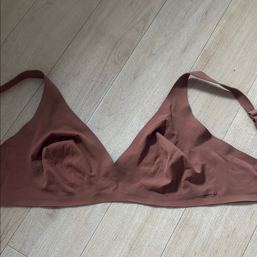 Skims seamless Brown Bralette - naked plunge bralette